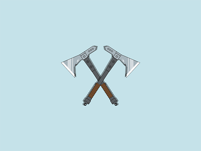 Twin Axes amazing android axes combat creative design fight flat graphicdesign illustration illustrator twin vector web website