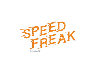 Speed Freak amazing creative design flat freak graphicdesign illustration illustrator speed typography vector web webdesign