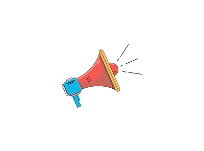 Megaphone amazing announcement creative design flat graphicdesign illustration illustrator megaphone vector web webdesign