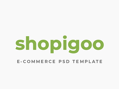 shopigoo design e commerce psd template themeforest ui web