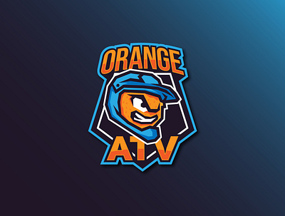 Orange ATV atv design enduro illustration logo logo design logodesign logos logotype minimal orange vector