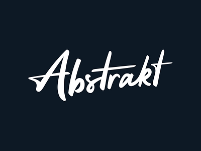 Abstrakt Logo agency creative design agency handlettering logo
