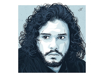 Game of Thrones character game of thrones illustration jon snow vector