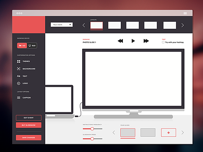 Customisation Dashboard customise dashboard designer flat interface settings ui visual web website