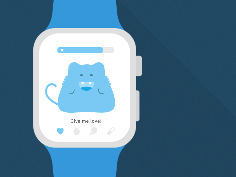 iWatch Mascot app concept