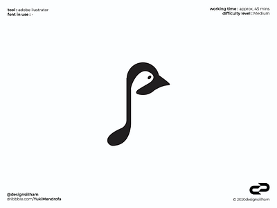 Penguin Music Logo animal antartika bird cold fun ice music penguin snow