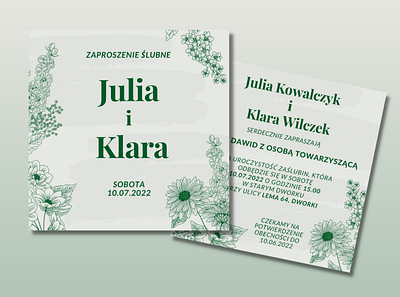 Wedding Invitation graphic design invitation