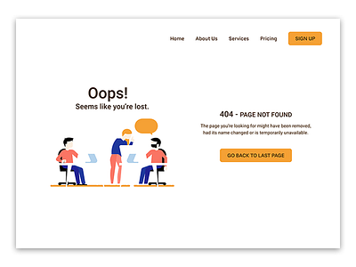 Daily UI - Error 404 page