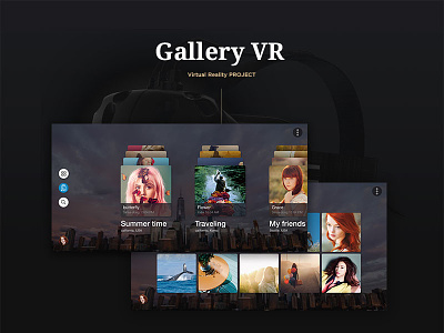 Virtual Reality_gallery concept work gallery unity ux ui virtual reality vr
