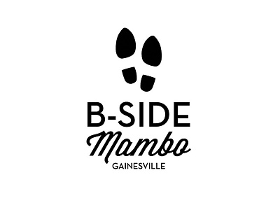 B-Side Mambo logo exploration - concept 2 branding dance feet gainesville identity logo mambo neutra shoes stamp steps