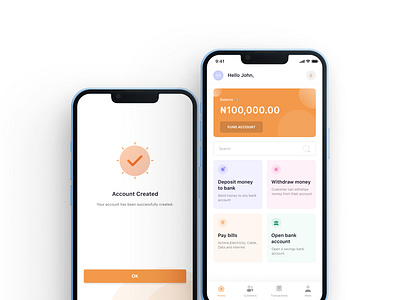 Agent banking app agency bank banking finance fintech mobile app ui