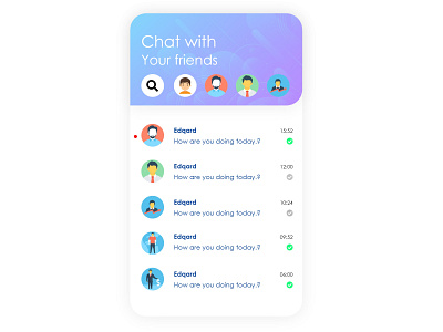 Chat app landing page- uiconfig design illustration layout mobile thesnowypay ui uiconfig uidesign ux vector