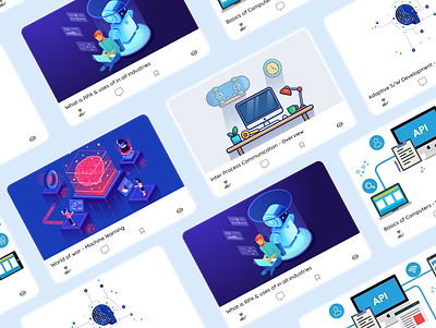 Story board - Cards view for Handsout.in 3d animation branding design developer graphic design handsout handsout.in illustration landing logo motion graphics page story ui ux vector web web design