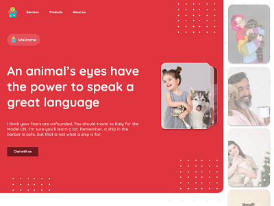 Pet app website landing page 3d animation app branding design graphic design illustration logo motion graphics typography ui ux vector web webdesign