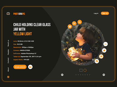 Web Design - Child Holding Clear Glass Jar With Yellow Light 3d animation app branding design graphic design illustration logo motion graphics typography ui ux vector