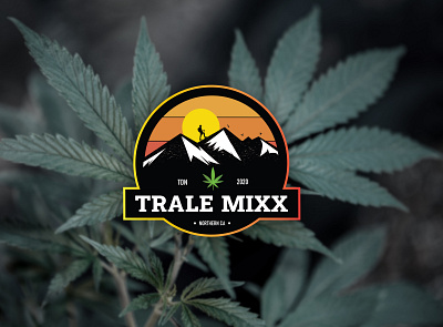 Trale Mixx Logo design illustration illustrator logo logo design typography vector art weed logo weeds brand