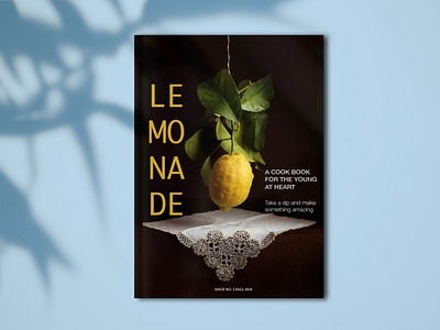 Lemonade Food Recipe Magazine crafty dark food photography food magazine indesign lemon magazine cover magazine layout mockup