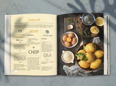Lemonade Food Magazine page indesign lemon zest magazine design magazine illustration magazine layout magazine photography mockup design recipe page typography