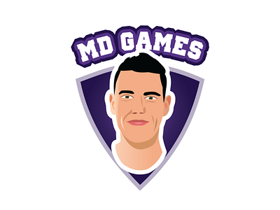 MD GAMES mascot gaming logo