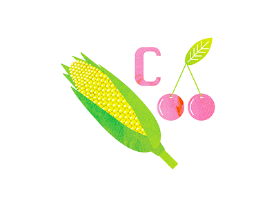 C for corn and cherry