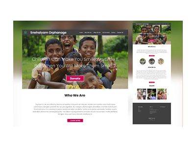 Website design for Charity organisation ..