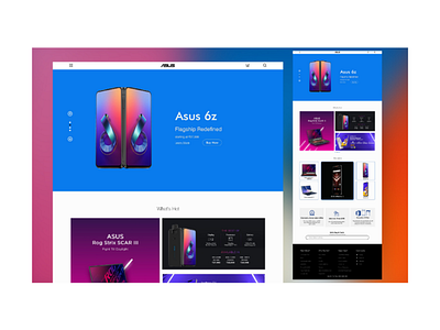 Website redesign for Asus Inc . branding design ecommerce flat icon app illustration landing page logo minimal mobile redesign typography ui ui ux ux web website