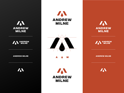 Andrew Milne Brand Elements brand branding branding and identity branding design logo logo mark red style guide