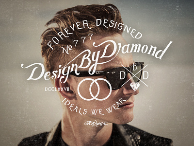 Design By Diamond Script design by diamond diamond dsbd forever designed lettering texture typography vintage