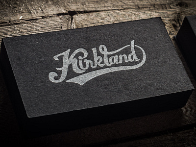 Chad Kirkland Photography Brand brand business card lettering letterpress logo mark trade typography