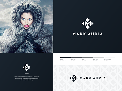 Mark Auria Branding blue brand branding branding design color diamond fashion icon logo logodesign mark