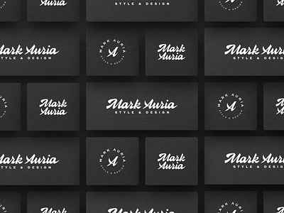 Mark Auria Script Combos brand branding lettering logo mark monogram script typography
