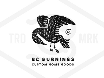 BC Burnings - Mallard bird brand co duck logo monogram trademark