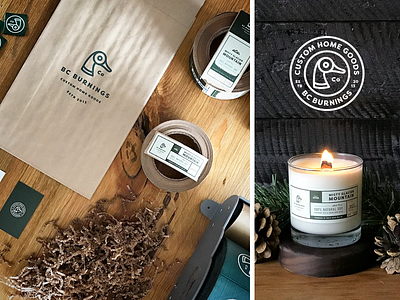 BC Burnings Branding bc burnings brand branding candle design logo packaging print