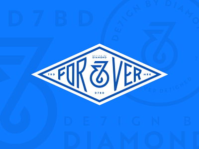 FOR&VER 7 ampersand designbydiamond designed diamond forever logo mark