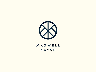 Maxwell Kavan Logo brand branding k logo m mark monogram typography vector