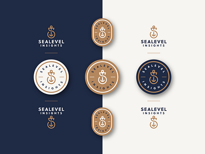 Sealevel - Brand Elements anchor badge branding icon logo mark monogram navy s sea