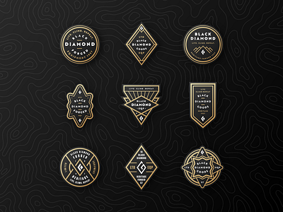 Black Diamond Badges by Nicholas D'Amico on Dribbble