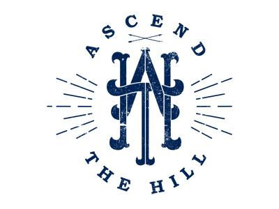 Ascend The Hill monogram ascendthehill band design monogram shirt texture