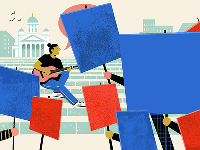 Music and Politics digital illustration editorial illustration illustration magazine music musician politics