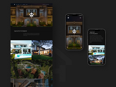 Real Estate Agency Web Design dark design elegant luxury modern responsive design ui ux web design website