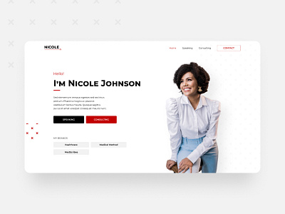 Personal Portfolio UI Design design healthcare landing page medical modern personal website portfolio ui ux web design website