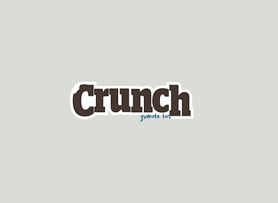 Day 21 chocolate crunch daily dailylogo dailylogochallenge design granola bar logo logo design vector