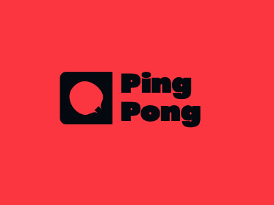 Day 39 adobe illustrator branding color dailylogochallenge dark design flat icon logo logodesign ping pong red social symbol