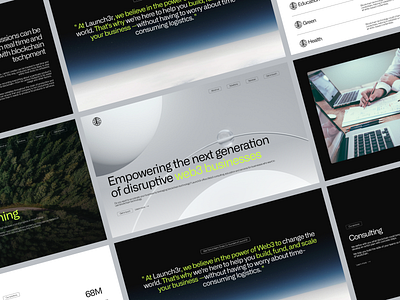 🌐 Launch3r - Website design figma graphic design launcher ui ux vector web design web3
