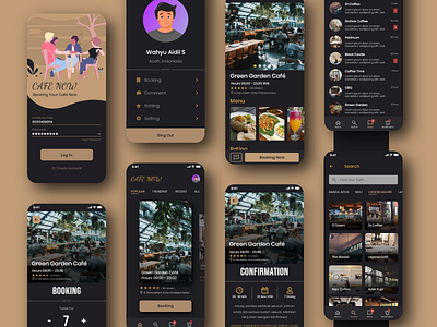 Booking Cafe - App Design app booking app cafe design mobile app mobile ui ui uidesign ux