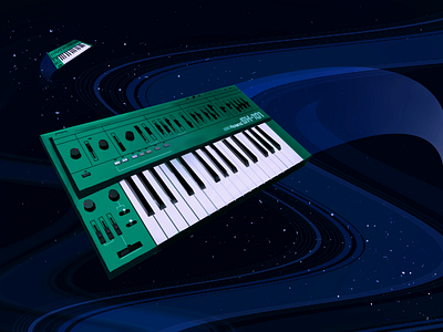 SH-101 galaxy cosmos digital art digitalart galaxy illustration music sh 101 sh101 space stars synthesizer vocoder