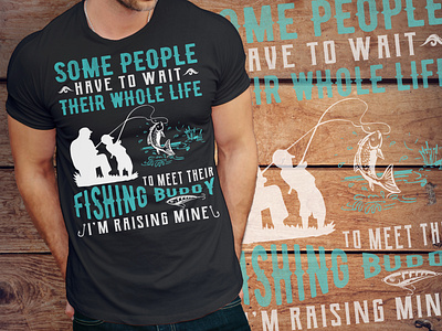 Fishing typography t-shirt design