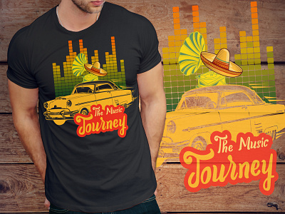 The music journey custom t shirt design