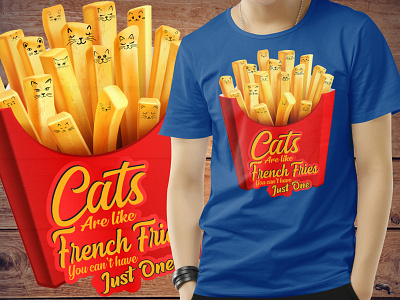 Cat funny French Fries t-shirt designs bulk t shirt cat t shirt cat t shirt design cat tshirt custom t shirt custom t shirt design design designer drawing french fries cat t shirt design french fries t shirt funny cat face t shirt funny cat t shirt funny cat t shirt design illustration t shirt t shirt design t shirt designer t shirt illustration typography