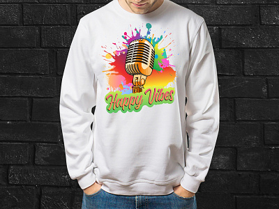 Happy Vibes t-shirt design